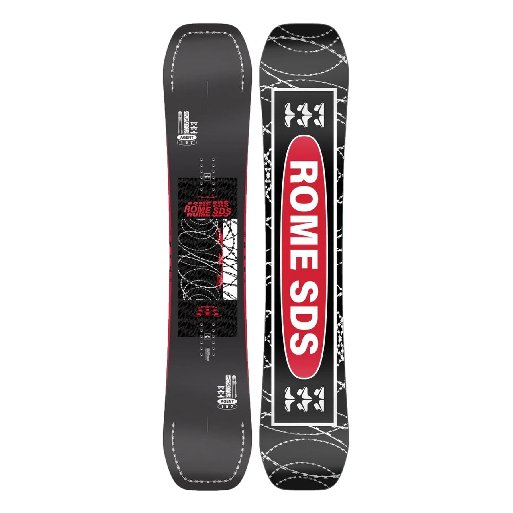 Rome Snowboards Mens Agent Twin Snowboard - 2023/2024 Size 160