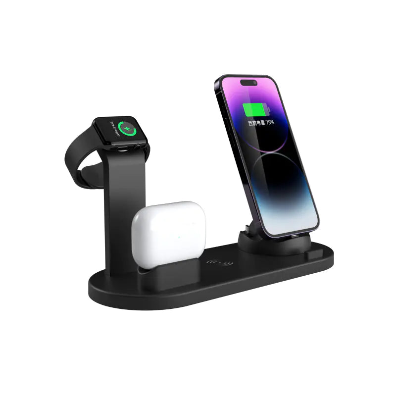 15W 4-in-1 Wireless Charger for Phones, Earbuds, Watches