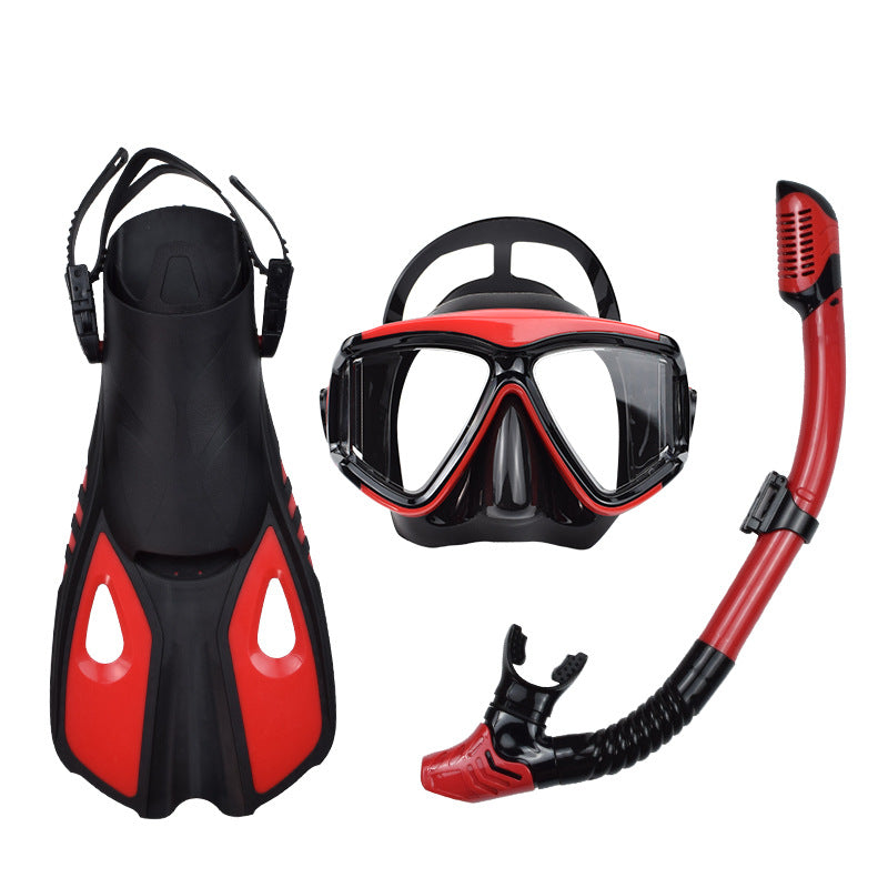 Adult Snorkeling Set with Dry Snorkel and Fins