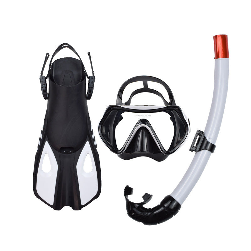 Outdoor Snorkeling Set with Mask, Fins, and Snorkel