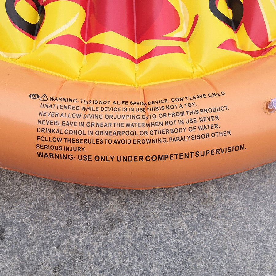 Inflatable Pizza Float Ride for Adults - Swimming Toy