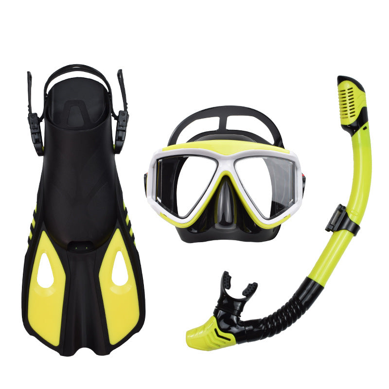 Adult Snorkeling Set with Dry Snorkel and Fins