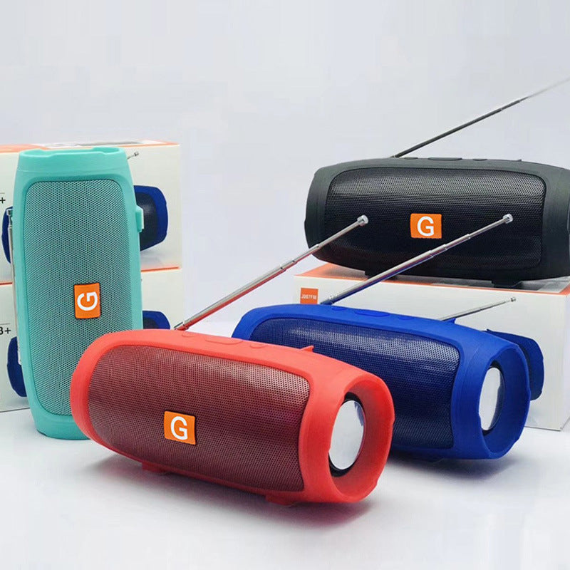 Mini Bluetooth Speaker with Bass and Colorful Lights