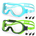 COOLOO Swimming Goggles for Kids 6-16 2 Pack Kids Swim Goggles for Children Teens Anti-Fog Anti-UV Clear Wide View