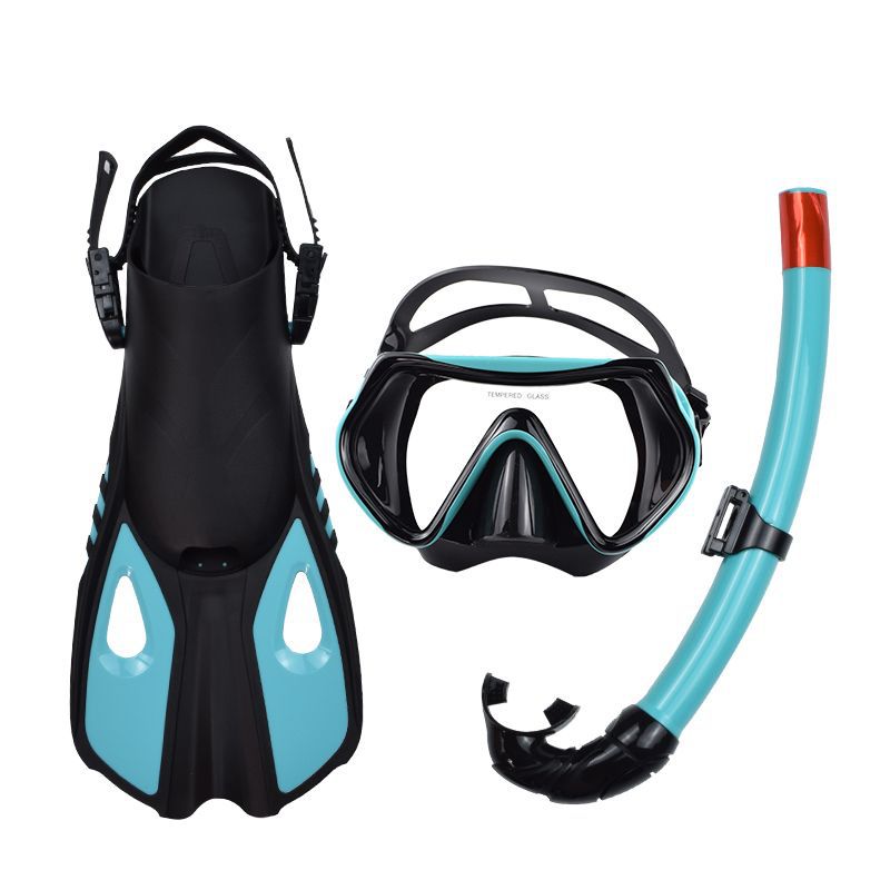 Outdoor Snorkeling Set with Mask, Fins, and Snorkel