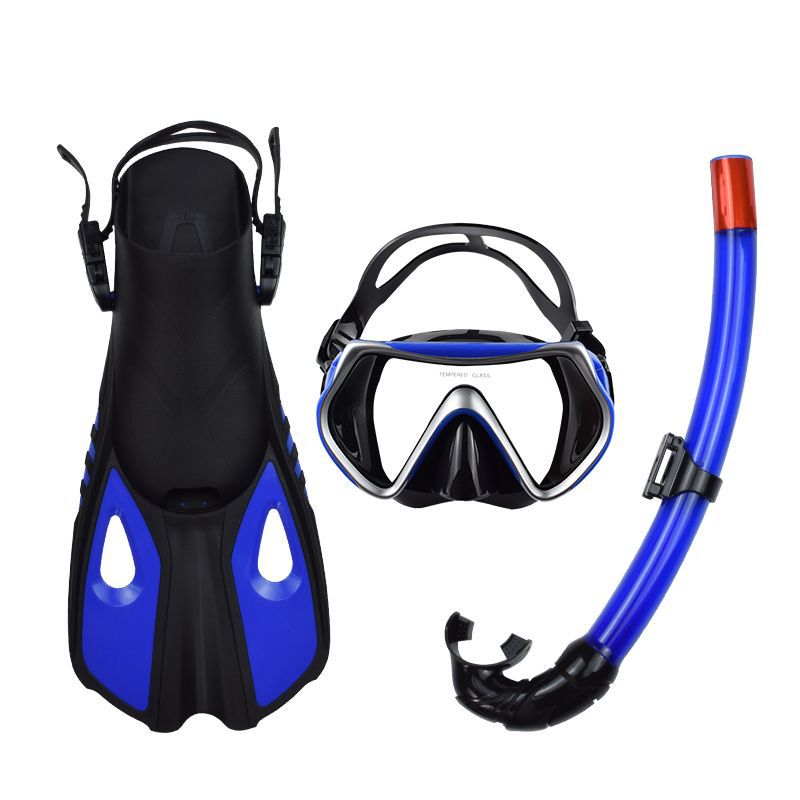 Outdoor Snorkeling Set with Mask, Fins, and Snorkel