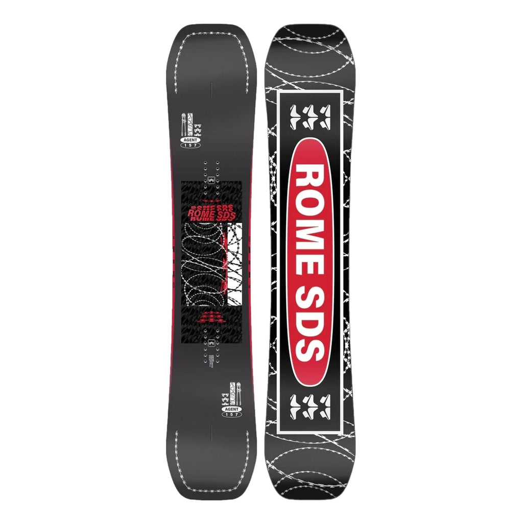 Rome Snowboards Mens Agent Twin Snowboard - 2023/2024 Size 160