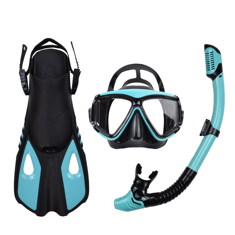 Adult Snorkeling Set with Dry Snorkel and Fins