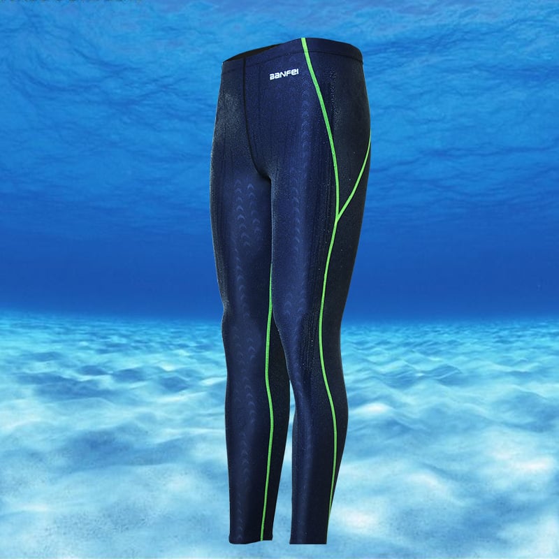 Sunproof Shark Skin Men's Long Leg Swimming Trunks