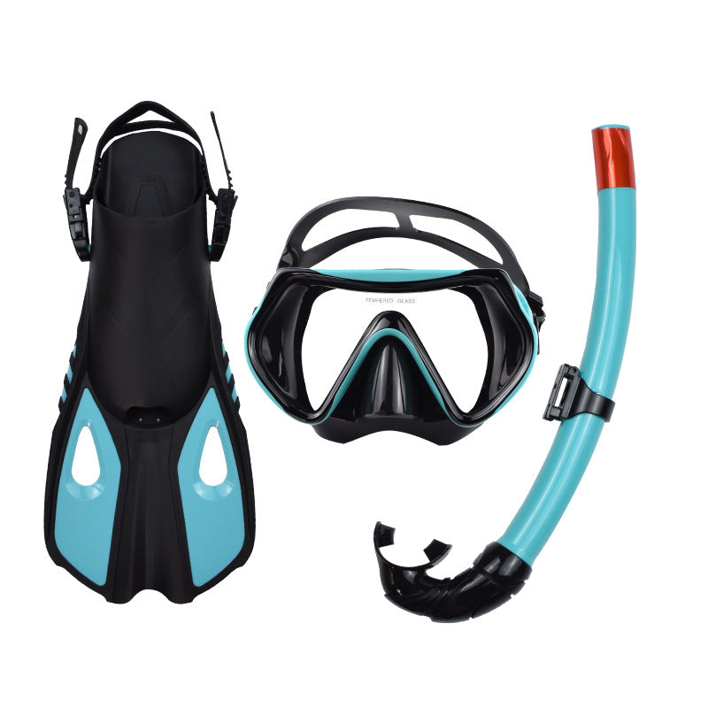 Outdoor Snorkeling Set with Mask, Fins, and Snorkel