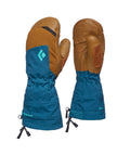 BLACK DIAMOND Womens Mercury Mitts Waterproof Cold Weather Snow Mittens for Skiing Mountaineering Snowboarding Azurite-NPF Small