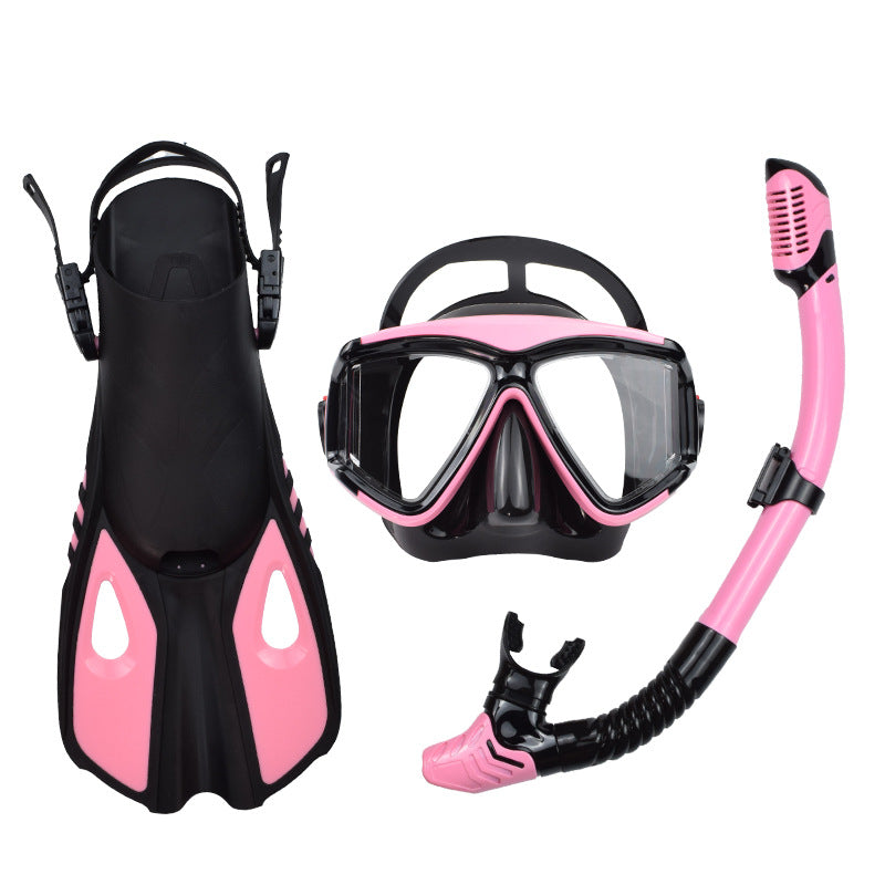 Adult Snorkeling Set with Dry Snorkel and Fins