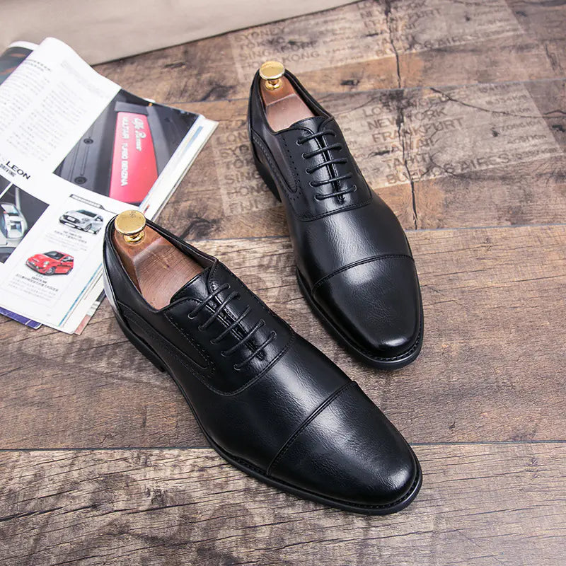 Korean Retro Oxford Leather Business Dress Shoes