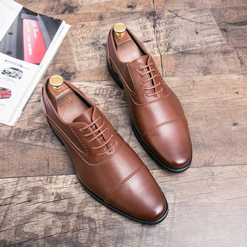 Korean Retro Oxford Leather Business Dress Shoes
