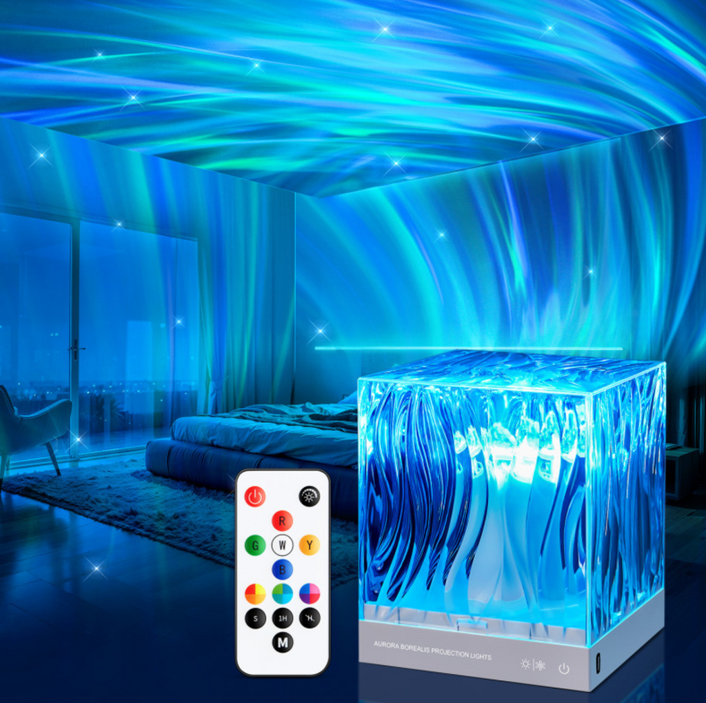 Northern Lights Ripple Projection Lamp