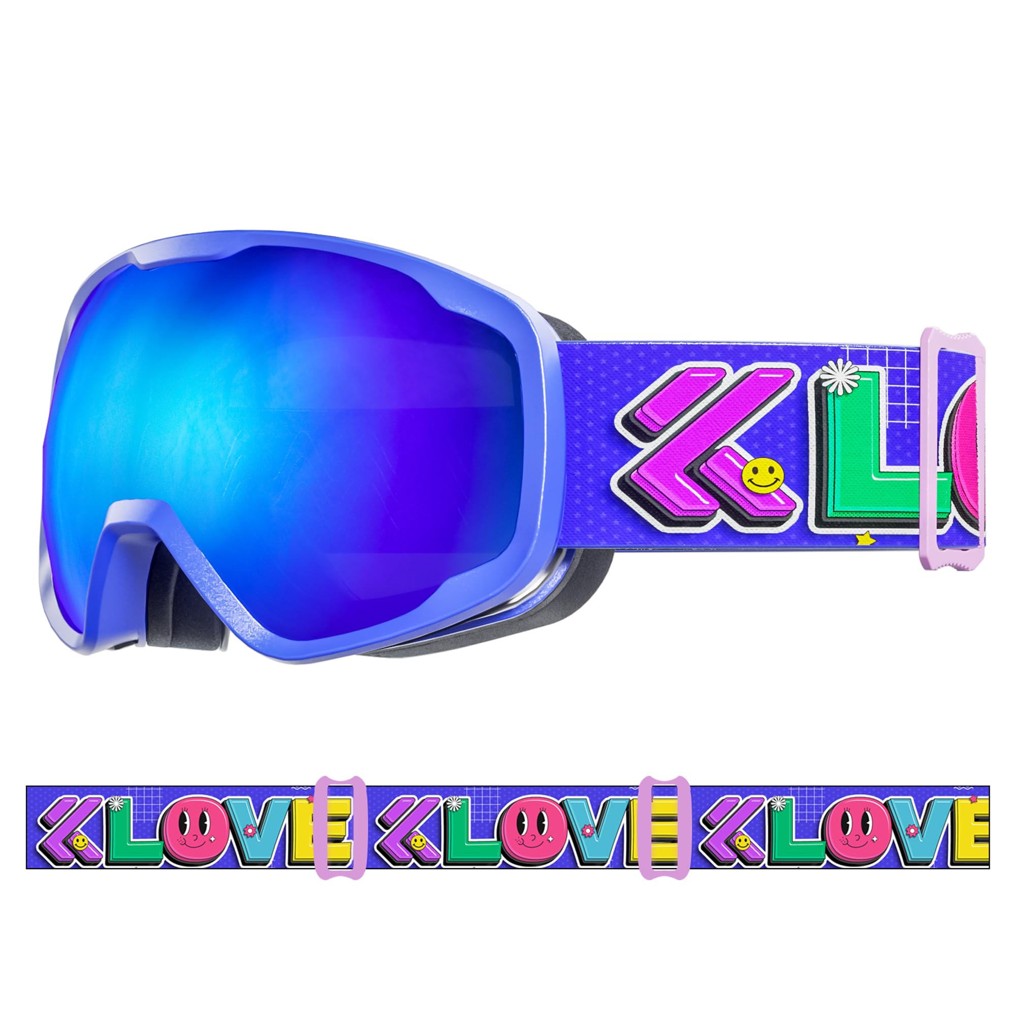 KAPVOE Kids Ski Goggles Kids Snow Snowboard Goggles for Boys Girls Youth OTG Snowboarding & Skiing Gear