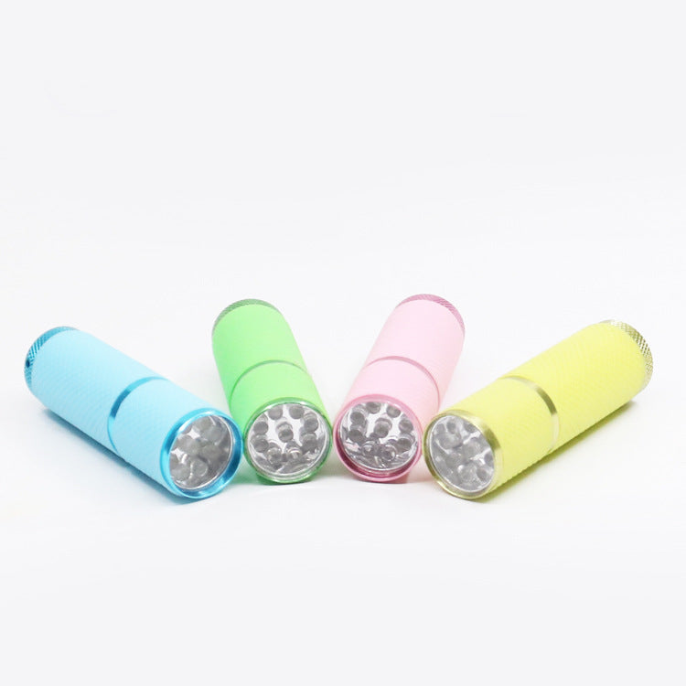 Luminous UV Flashlight with 9 LED Lights for Detection