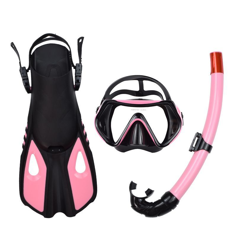 Outdoor Snorkeling Set with Mask, Fins, and Snorkel