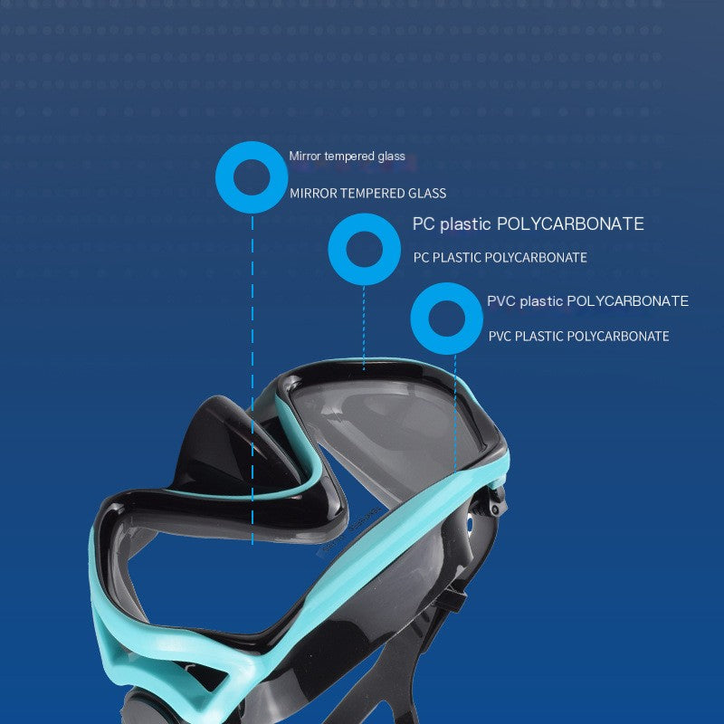 Outdoor Snorkeling Set with Mask, Fins, and Snorkel