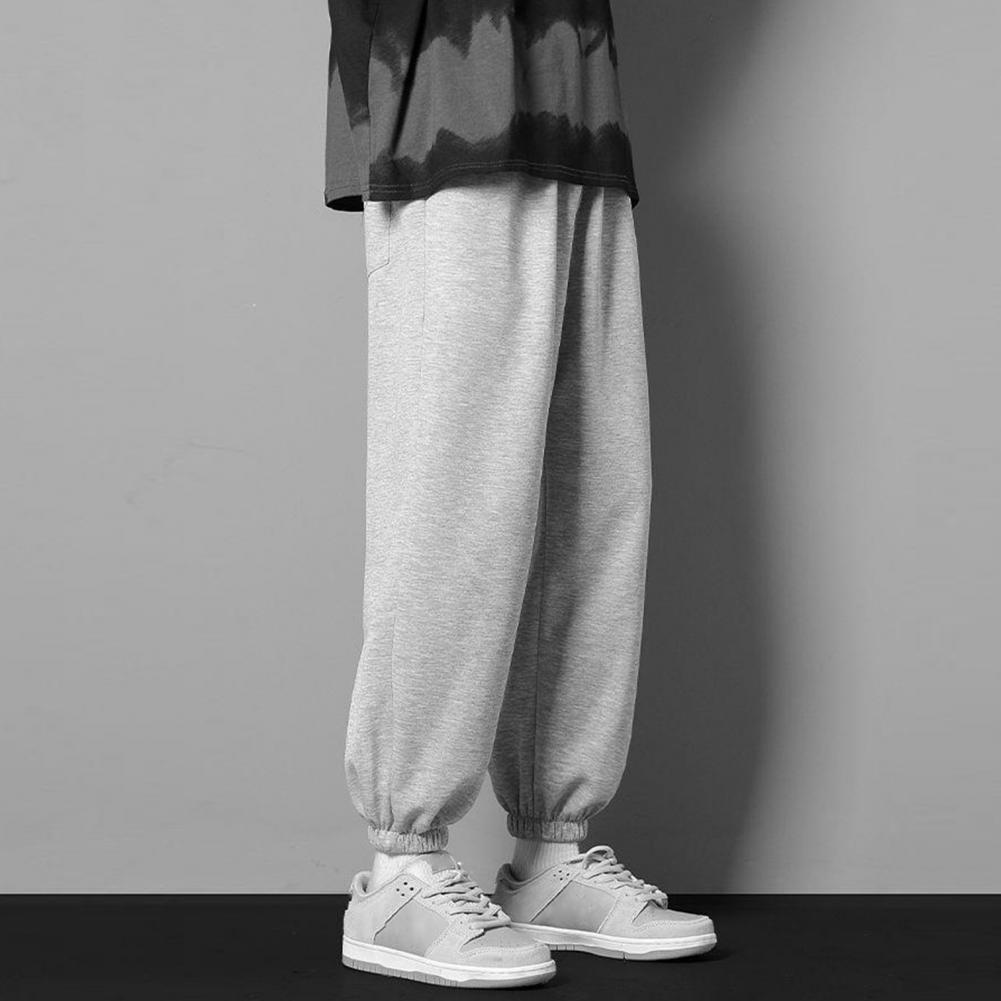 Men's Casual Loose Ice Silk 3/4 Pants for Spring/Summer