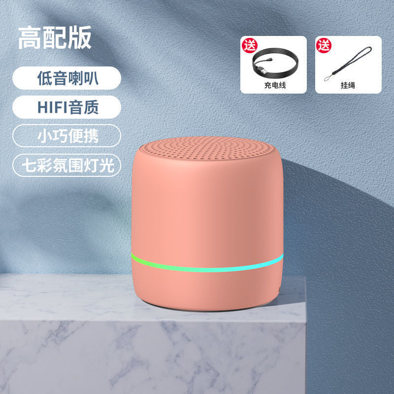 Portable Bluetooth Speaker with AI Voice and Lights