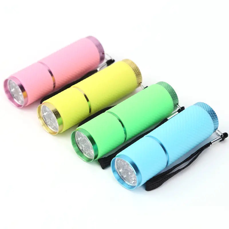 Luminous UV Flashlight with 9 LED Lights for Detection