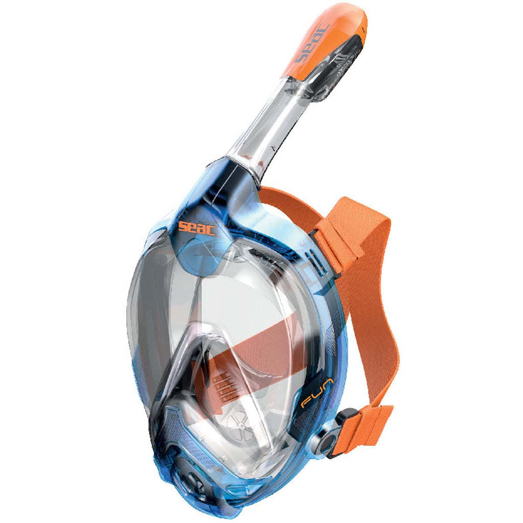 Seac Magica Full Face Snorkel Mask - Blue/Orange X-Small/Small