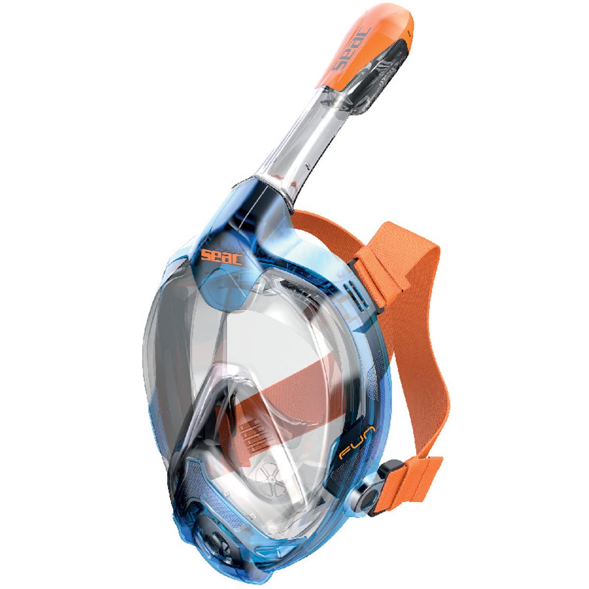 Seac Magica Full Face Snorkel Mask - Blue/Orange X-Small/Small