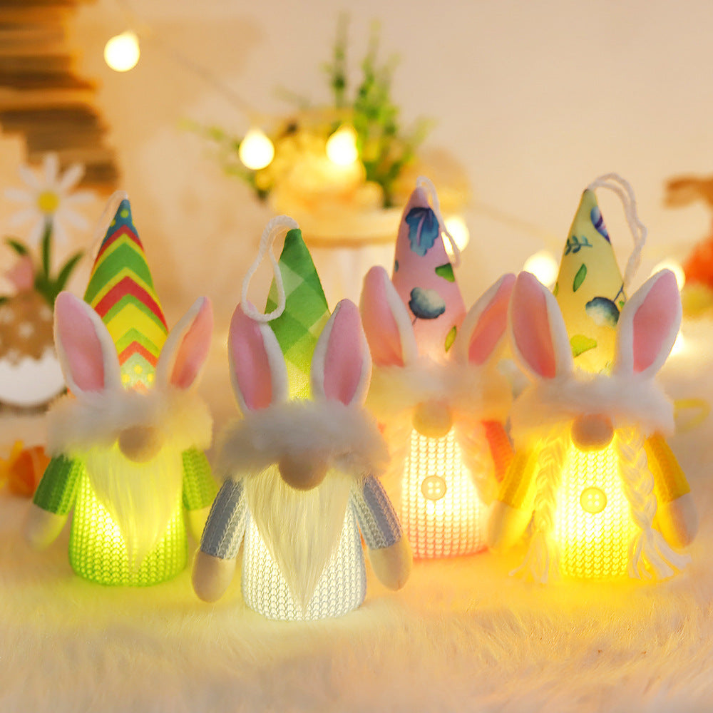 Easter Decoration with Lights and Creative Arrangements