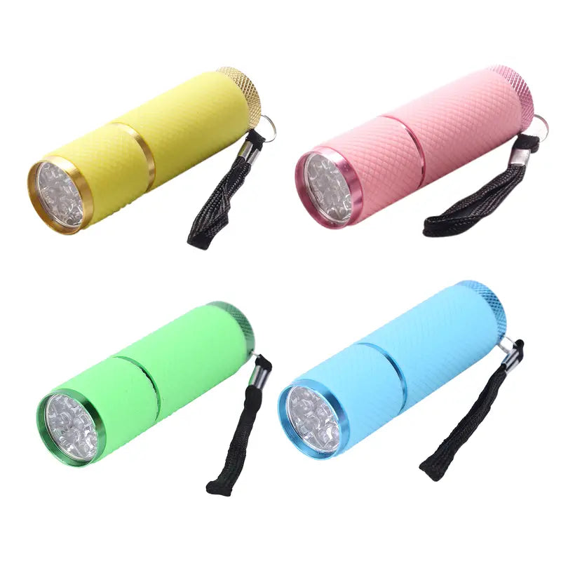 Luminous UV Flashlight with 9 LED Lights for Detection