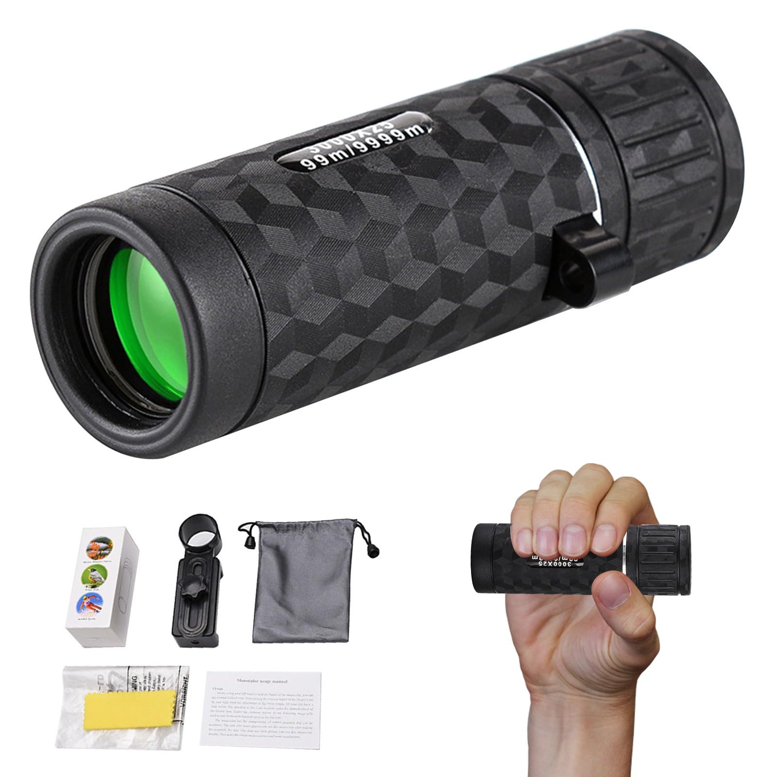 todays deal Night Vision Monocular 30x50 Telescope for Adults High Powered with Smartphone Adapter Tripod High-Definition Low Light Night Vision Monocular for Bird Watching Travel Hiking Electronics
