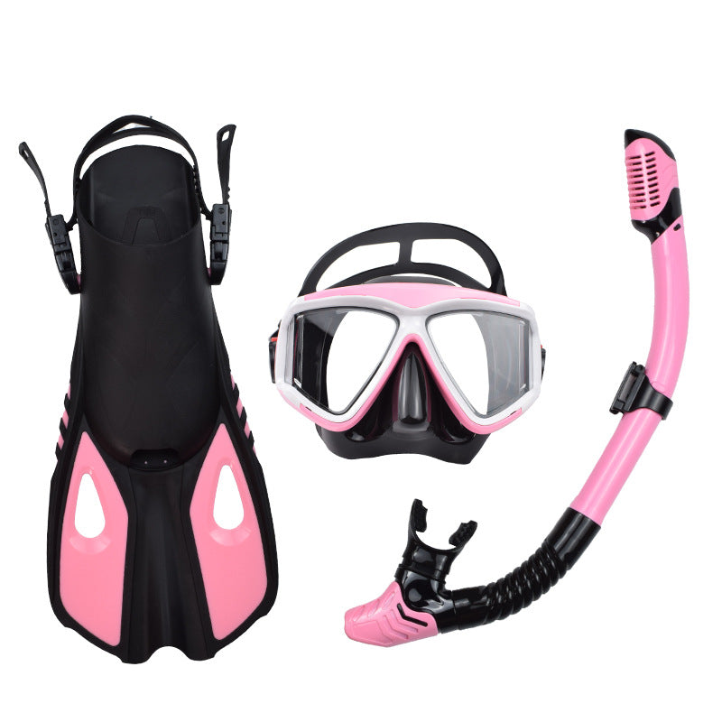 Adult Snorkeling Set with Dry Snorkel and Fins