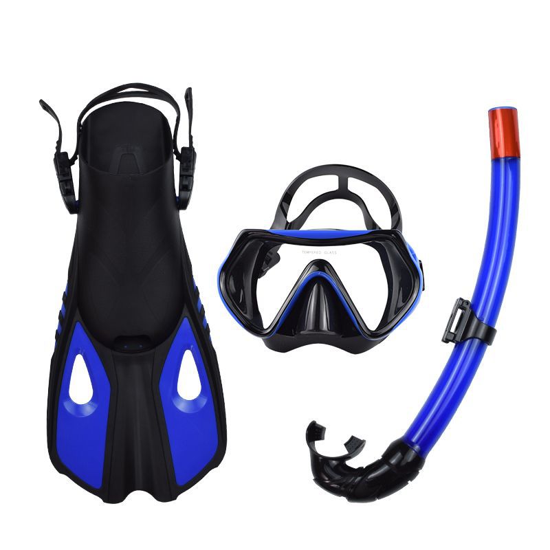 Outdoor Snorkeling Set with Mask, Fins, and Snorkel