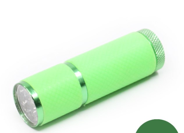 Luminous UV Flashlight with 9 LED Lights for Detection