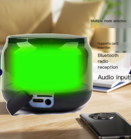 Portable Mini Bluetooth Speaker with Colorful Lights